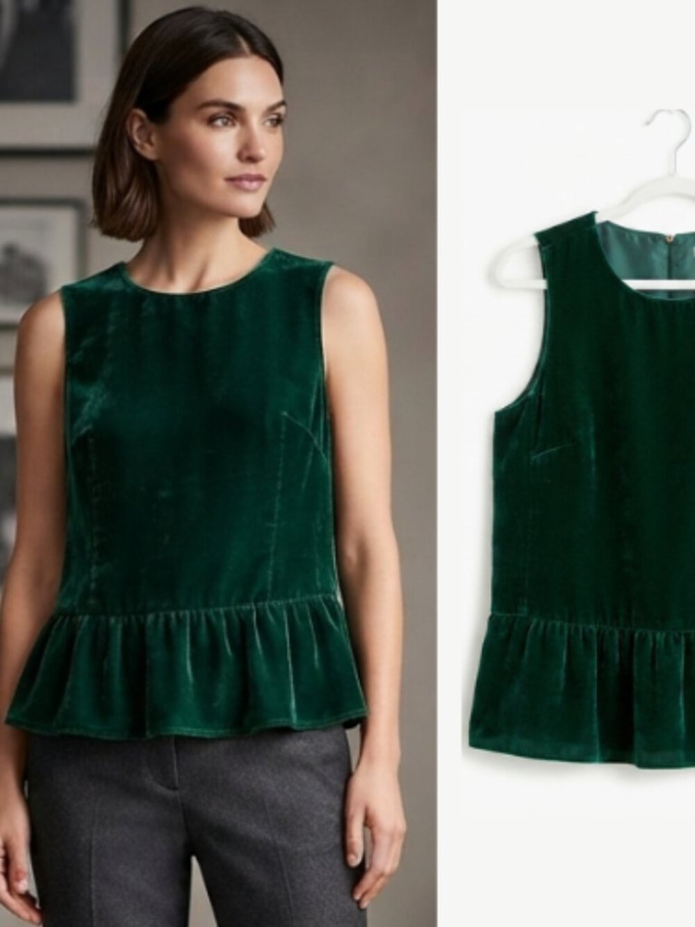 J.Crew Women's Green Blouse Size 6 NWT